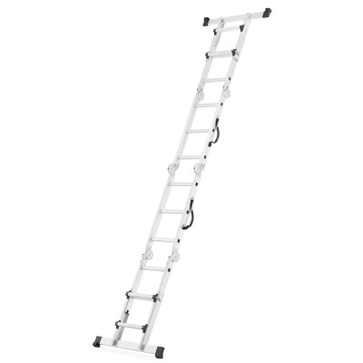 Kĺbový teleskopický rebrík 4x3 priečky + plošina HIGHER ML-103D PRO