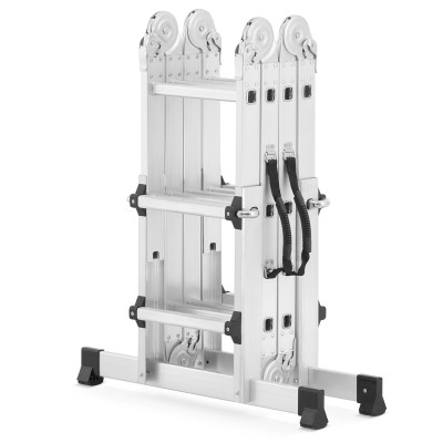 Kĺbový teleskopický rebrík 4x3 priečky + plošina HIGHER ML-103D PRO