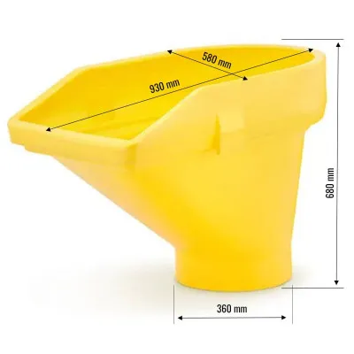 Násypka pre zhoz na stavebnú suť HIGHER NR1 žltá