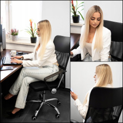 Kancelárska stolička ergonomická SPRINGOS HF0033 čierna