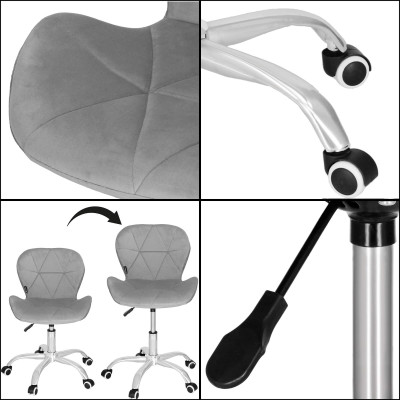 Kancelárska stolička ergonomická SPRINGOS HF0018 sivá