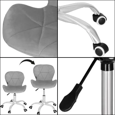 Kancelárska stolička ergonomická SPRINGOS HF0018 sivá