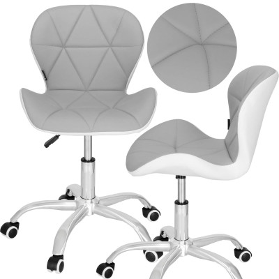 Kancelárska stolička ergonomická SPRINGOS HF0023 sivo-biela
