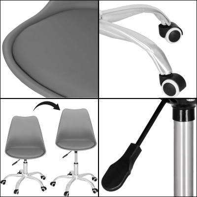 Kancelárska stolička ergonomická SPRINGOS HF0022 sivá