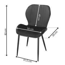 Čalúnená stolička ergonomická SPRINGOS HF0029 tmavo šedá