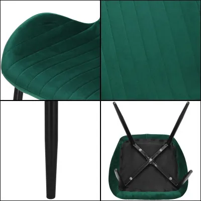 Čalúnená stolička ergonomická SPRINGOS HF0030 tmavo zelená