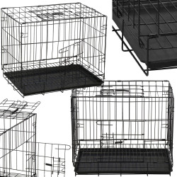 Klietka pre zvieratá 50x34x42 cm, kovová SPRINGOS PA1018