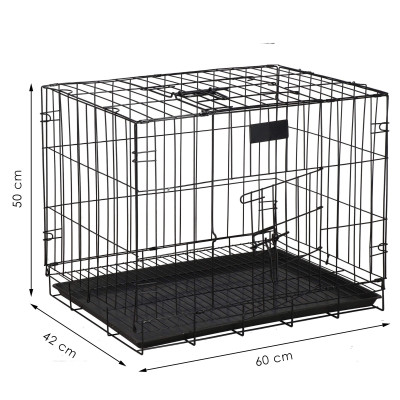 Klietka pre zvieratá 60x50x42 cm, kovová SPRINGOS PA1019