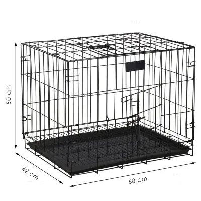 Klietka pre zvieratá 60x50x42 cm, kovová SPRINGOS PA1019