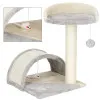 Škrabadlo pre mačky - Veža s tunelom 2 poschodia 47 cm SPRINGOS PA1034