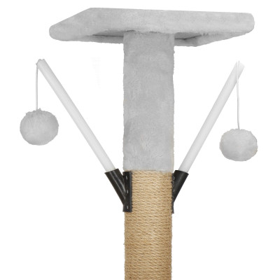 Škrabadlo pre mačky - Domček so schodmi 6 poschodí 136 cm SPRINGOS PA1042