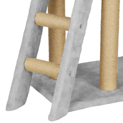 Škrabadlo pre mačky - Domček so schodmi 6 poschodí 136 cm SPRINGOS PA1042