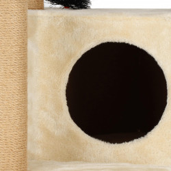 Škrabadlo pre mačky - Domček Lux 7 poschodí 154 cm SPRINGOS PA1044