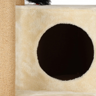 Škrabadlo pre mačky - Domček Lux 7 poschodí 154 cm SPRINGOS PA1044