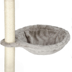 Škrabadlo pre mačky - Domček s posteľou 4 poschodia 108 cm SPRINGOS PA1037