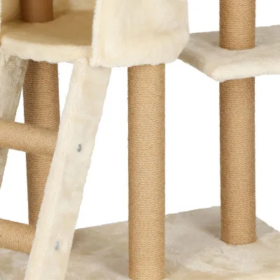 Škrabadlo pre mačky - Domček so schodmi 6 poschodí 136 cm SPRINGOS PA1041