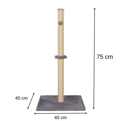 Škrabadlo pre mačky - Veža s loptičkou 75 cm SPRINGOS PA1030