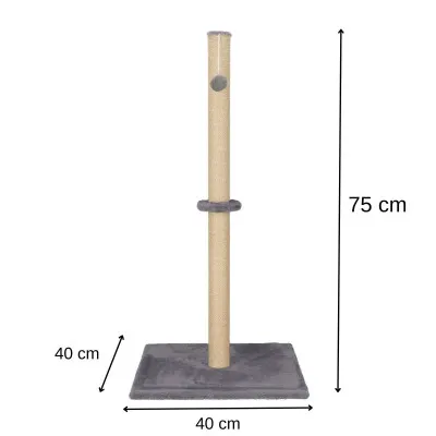 Škrabadlo pre mačky - Veža s loptičkou 75 cm SPRINGOS PA1030