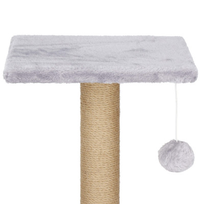 Škrabadlo pre mačky - Domček s loptičkou 2 poschodia 75 cm SPRINGOS PA1032