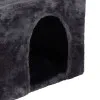 Škrabadlo pre mačky - Domček s tunelom 4 poschodia 62 cm SPRINGOS PA1038