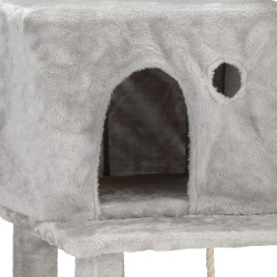 Škrabadlo pre mačky - Domček s hojdacím kreslom 6 poschodí 145 cm SPRINGOS PA1049