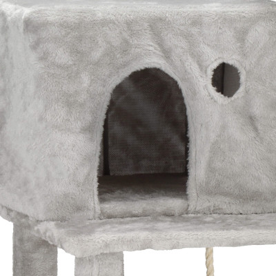 Škrabadlo pre mačky - Domček s hojdacím kreslom 6 poschodí 145 cm SPRINGOS PA1049