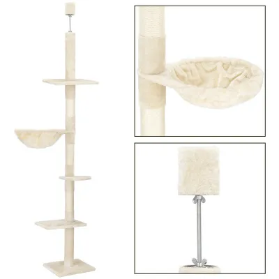 Škrabadlo pre mačky - Veža s odpočívadlami 4 patta 240-265 cm SPRINGOS PA1052