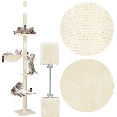 Škrabadlo pre mačky - Veža s odpočívadlami 4 patta 240-265 cm SPRINGOS PA1052