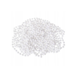 Vianočná reťaz Girlanda s korálkami - 10m, 8mm, biela