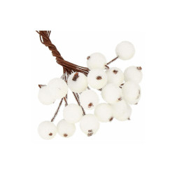 Vianočné jarabiny zmrznutej bielej sada 40ks