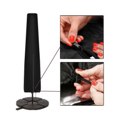 Kryt na slnečník 205 cm, čierny SPRINGOS EXTERIO