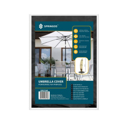 Kryt na slnečník 265 cm, čierny SPRINGOS EXTERIO
