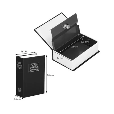 Trezor kniha SPRINGOS SAFEBOOK M čierny