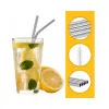 Nerezová slamka na drinky, súprava 10 ks SPRINGOS STRAW