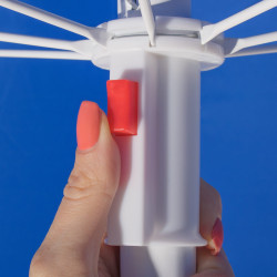 Záhradný slnečník 210 cm, modrý SPRINGOS CLASSIC BU0003