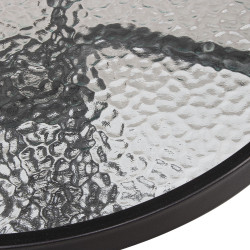 Záhradný stolík 60 cm SPRINGOS BISTRO čierny