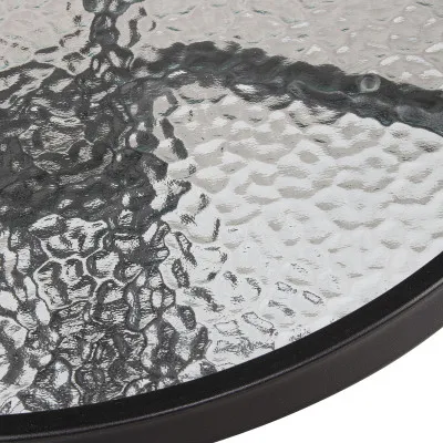 Záhradný stolík 60 cm SPRINGOS BISTRO čierny