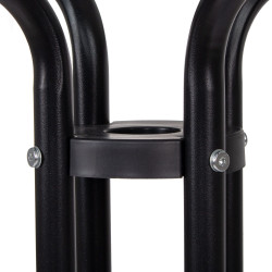 Záhradný stolík 60 cm SPRINGOS BISTRO čierny