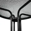 Záhradný stolík 60 cm SPRINGOS BISTRO čierny