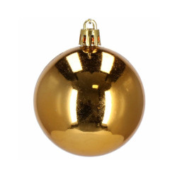 Vianočné banky zlaté mix - 6cm, sada 12ks