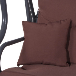 Záhradná hojdačka 4-miestna, hnedá SPRINGOS FLORIDA