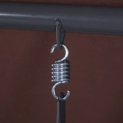 Záhradná hojdačka 4-miestna, hnedá SPRINGOS FLORIDA