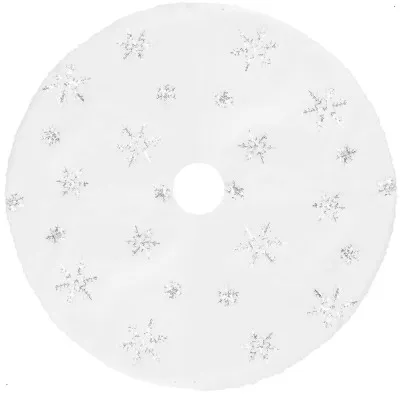 Koberec pod vianočný stromček 55 cm, biely