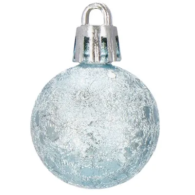 Vianočné banky modro-strieborné mix - 3cm, maxi sada 54ks