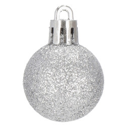 Vianočné banky modro-strieborné mix - 3cm, maxi sada 54ks