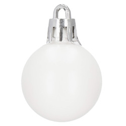 Vianočné banky modro-strieborné mix - 3cm, maxi sada 54ks