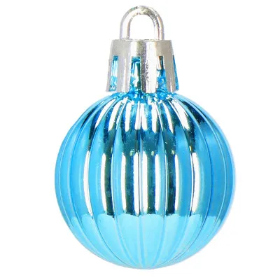 Vianočné banky modro-strieborné mix - 3cm, maxi sada 54ks