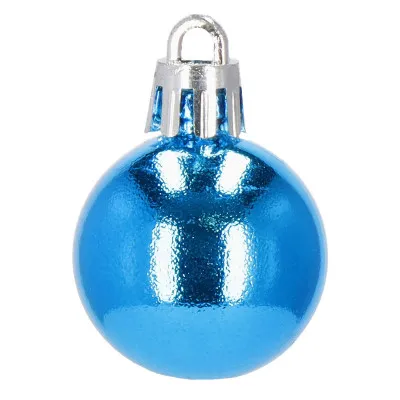 Vianočné banky modro-strieborné mix - 3cm, maxi sada 54ks