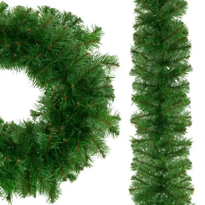 Vianočná reťaz Girlanda z vetvičiek hustá 2,7m zelená
