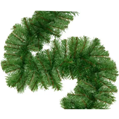 Vianočná reťaz Girlanda z vetvičiek hustá 2,7m zelená